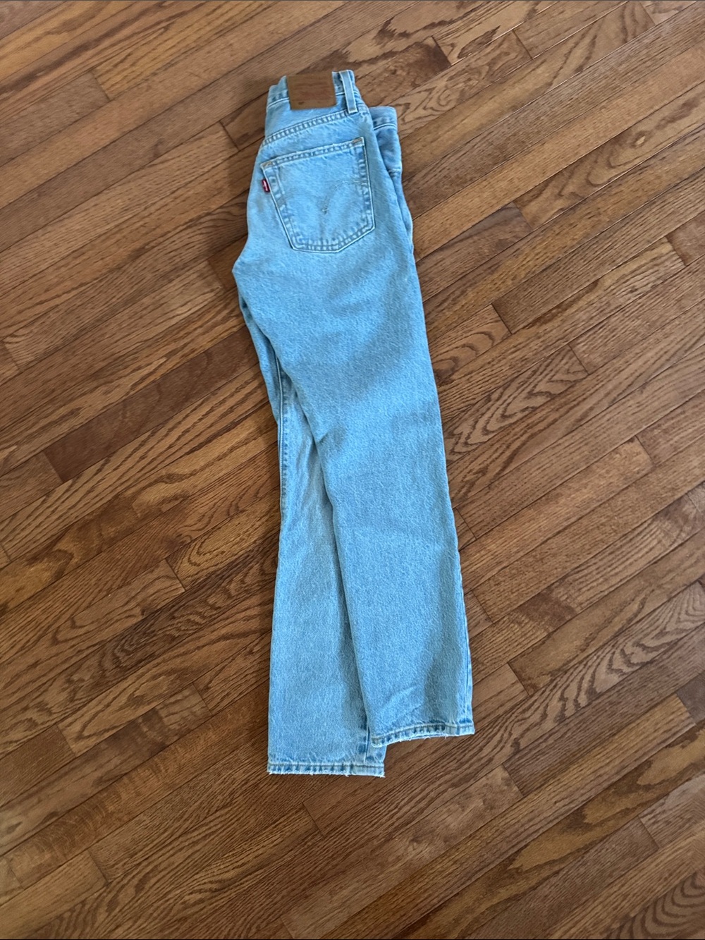 Levi's Women's Light Wash Straight Leg 501 Jeans w24 l30